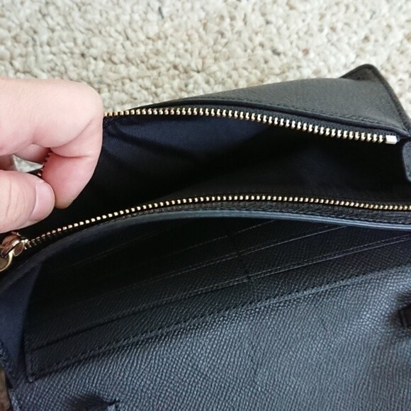 Coach black Foldover Clutch Crossbody - Picture 7 of 12